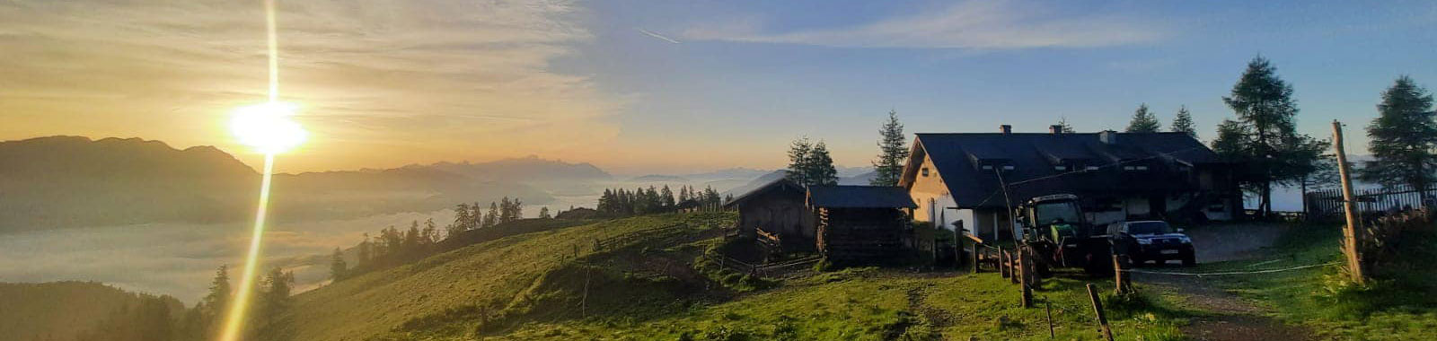 Mitterfeldalm Sonnenaufgang